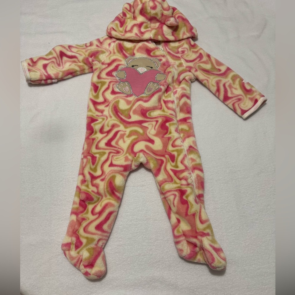 Cozy Pink and Cream Kids One Piece